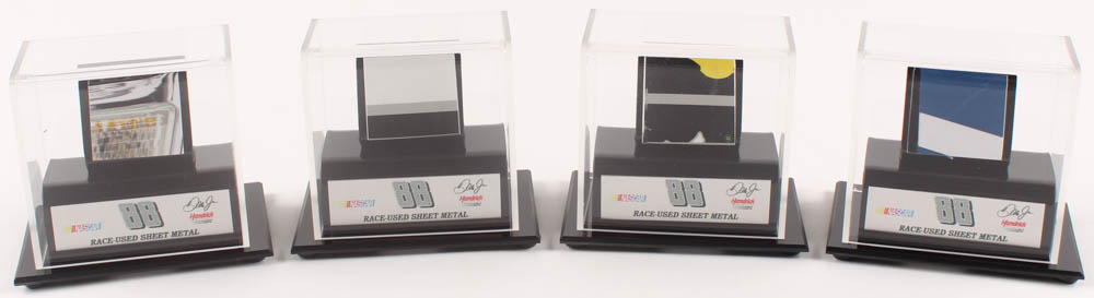 Dale Earnhardt Jr. NASCAR Race-Used Sheet Metal Display (Fanatics COA) at PristineAuction.com Dale Earnhardt Jr. NASCAR Race-Used Sheet Metal Display (Fanatics COA) at PristineAuction.com