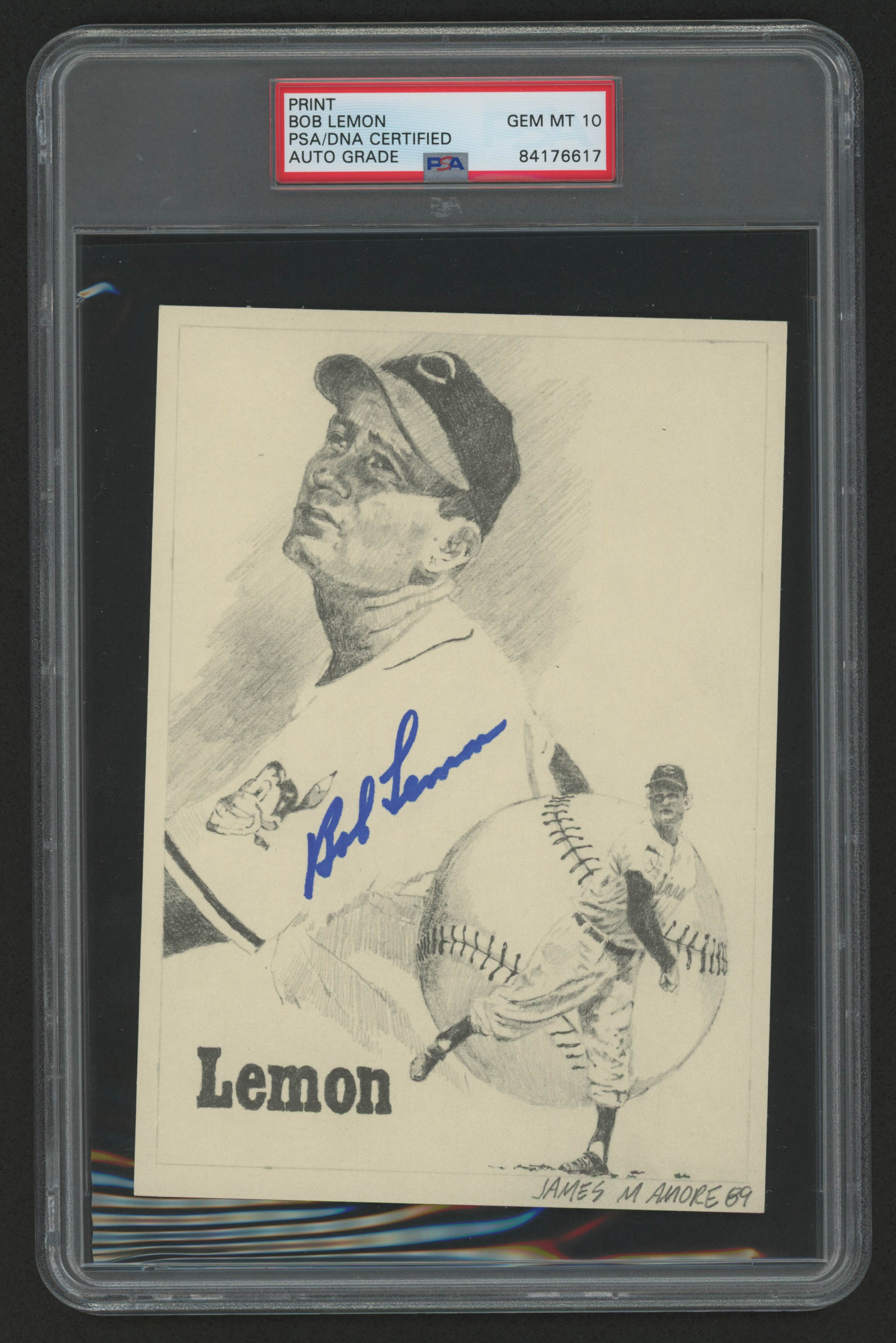 Bob Lemon Signed Cleveland Indians (PSA) at PristineAuction.com Bob Lemon Signed Cleveland Indians (PSA) at PristineAuction.com