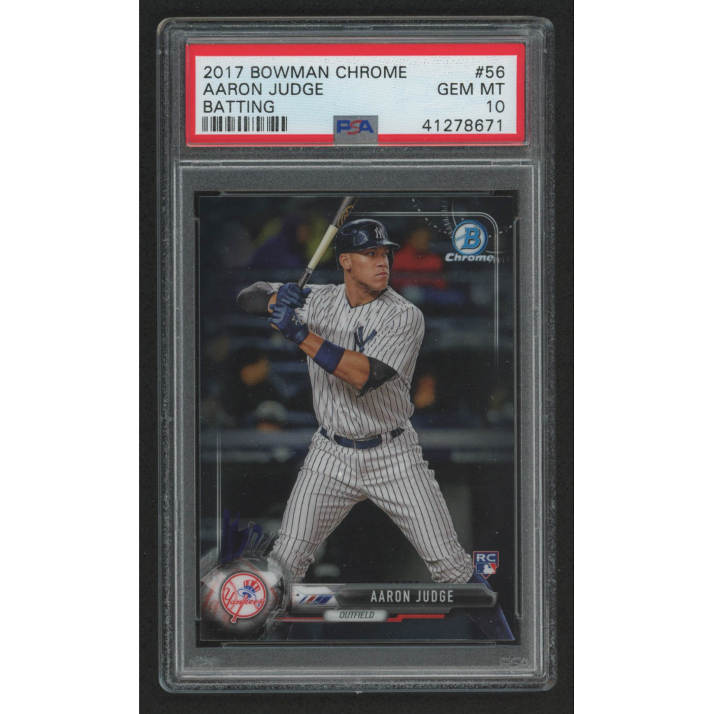 PSA 10 Aaron Judge 2013 Bowman Chrome Mini Rookie Card #311 – NY Yankees GEM MINT