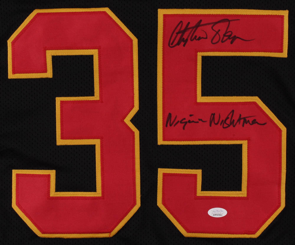 Christian Okoye Signed Jersey Inscribed "Nigerian Nightmare" (JSA COA) at PristineAuction.com Christian Okoye Signed Jersey Inscribed "Nigerian Nightmare" (JSA COA) at PristineAuction.com