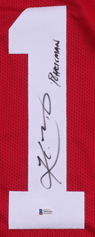 Kyler Murray Signed Jersey Inscribed "'18 Heisman" (Beckett COA) at PristineAuction.com Kyler Murray Signed Jersey Inscribed "'18 Heisman" (Beckett COA) at PristineAuction.com