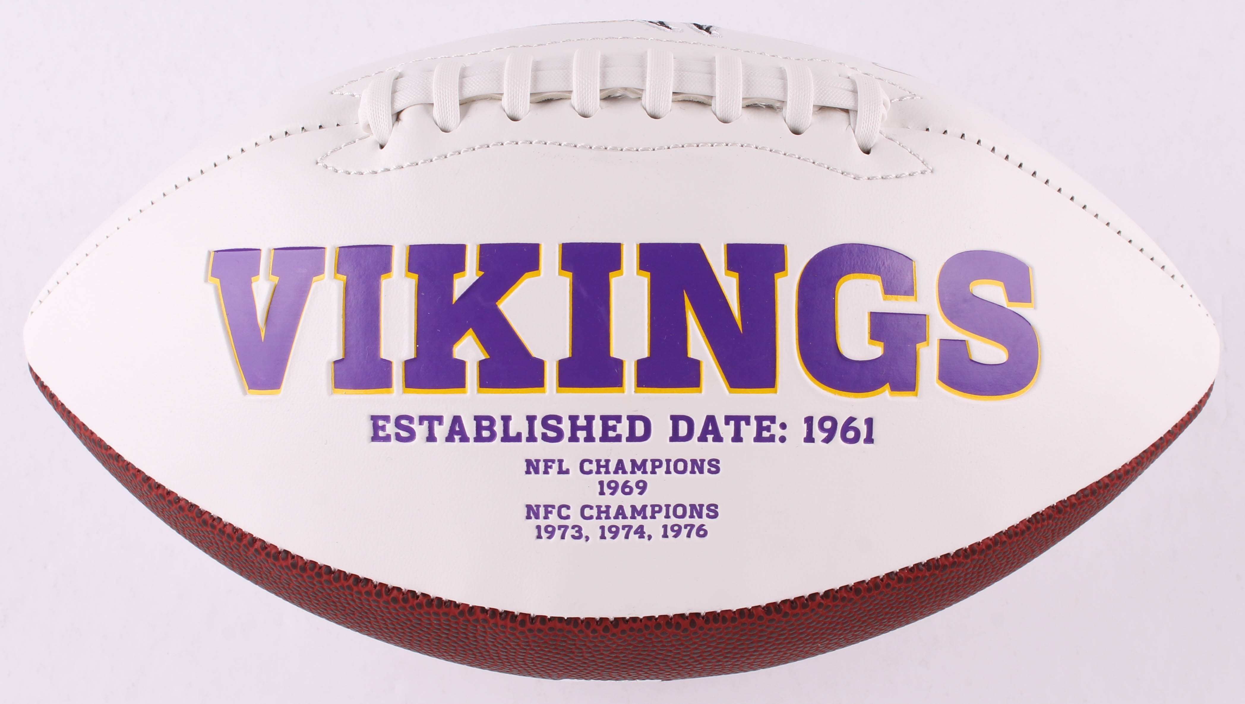 Leo Lewis Signed Minnesota Vikings Logo Football Inscribed "Skol Vikings" (JSA COA) at PristineAuction.com Leo Lewis Signed Minnesota Vikings Logo Football Inscribed "Skol Vikings" (JSA COA) at PristineAuction.com