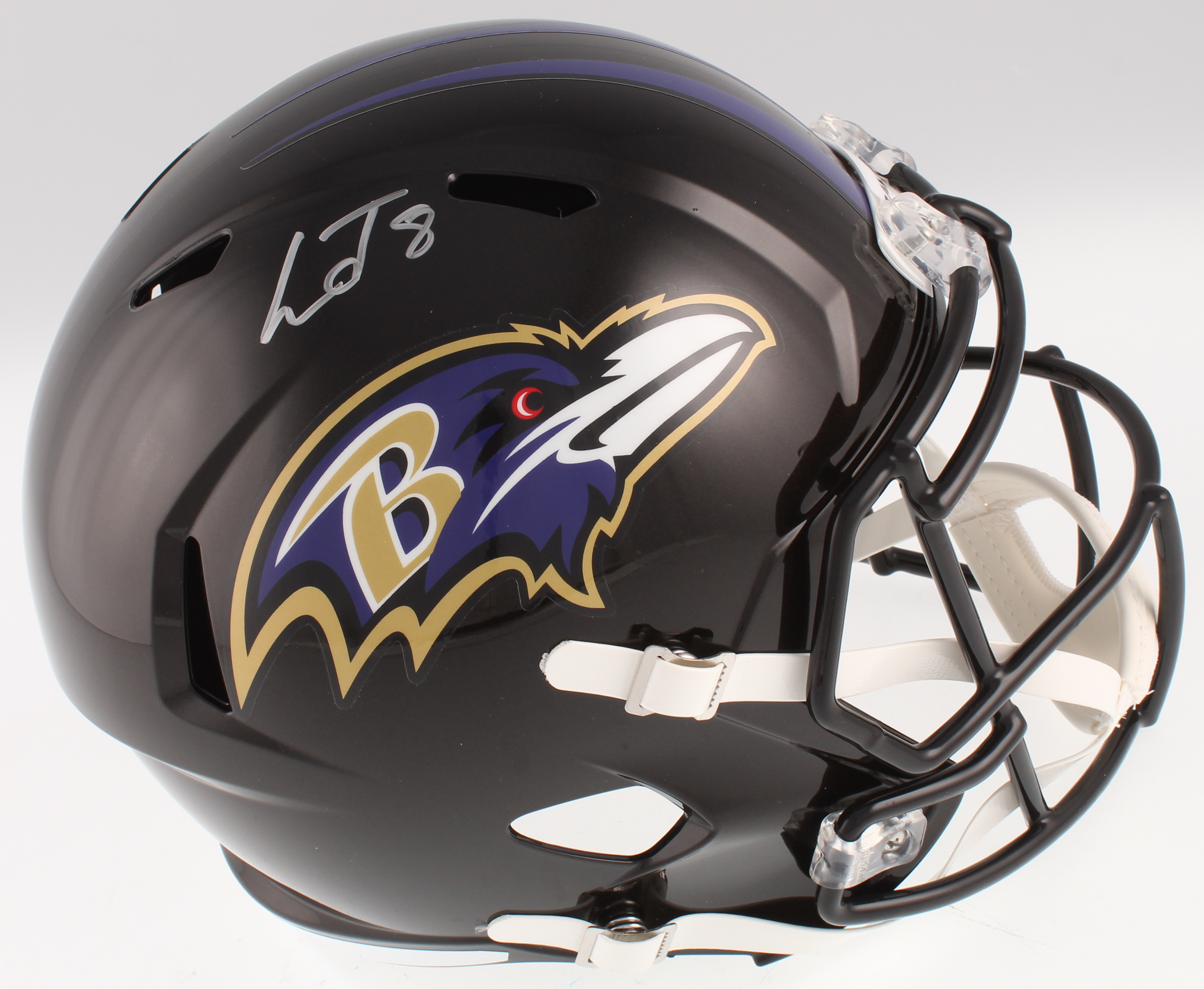 Lamar Jackson Signed Baltimore Ravens Full-Size Speed Helmet (JSA COA) at PristineAuction.com Lamar Jackson Signed Baltimore Ravens Full-Size Speed Helmet (JSA COA) at PristineAuction.com