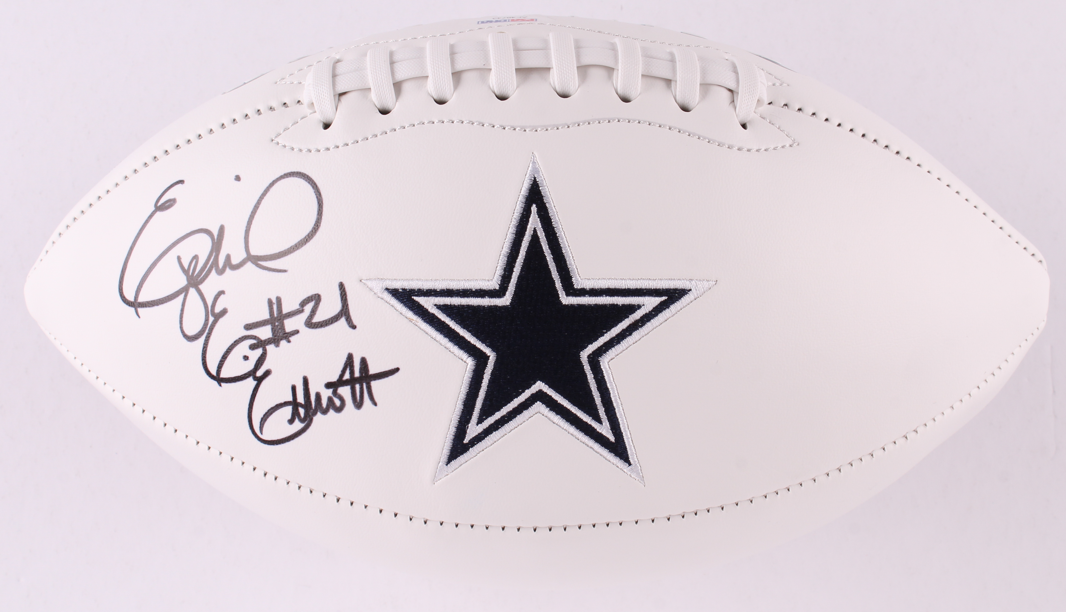 Ezekiel Elliott Signed Dallas Cowboys Logo Football (PSA COA) at PristineAuction.com Ezekiel Elliott Signed Dallas Cowboys Logo Football (PSA COA) at PristineAuction.com