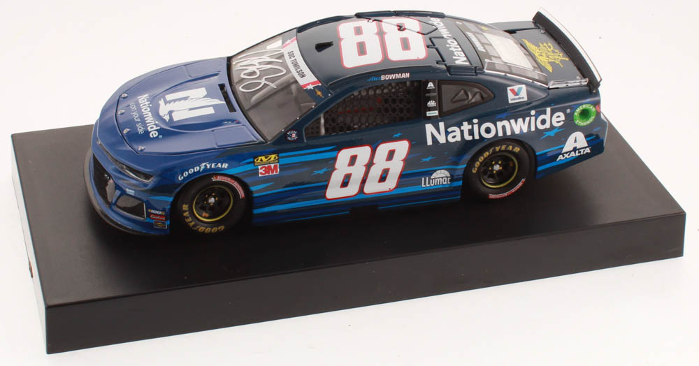 Alex Bowman Signed NASCAR #88 Nationwide Patriotic 2019 Camaro ZL1 - 1:24 Premium Action Diecast Car (Hendrick Hologram & COA) at PristineAuction.com Alex Bowman Signed NASCAR #88 Nationwide Patriotic 2019 Camaro ZL1 - 1:24 Premium Action Diecast Car (Hendrick Hologram & COA) at PristineAuction.com