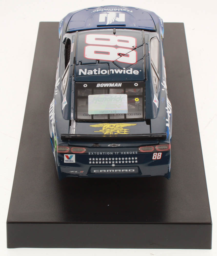 Alex Bowman Signed NASCAR #88 Nationwide Patriotic 2019 Camaro ZL1 - 1:24 Premium Action Diecast Car (Hendrick Hologram & COA) at PristineAuction.com Alex Bowman Signed NASCAR #88 Nationwide Patriotic 2019 Camaro ZL1 - 1:24 Premium Action Diecast Car (Hendrick Hologram & COA) at PristineAuction.com