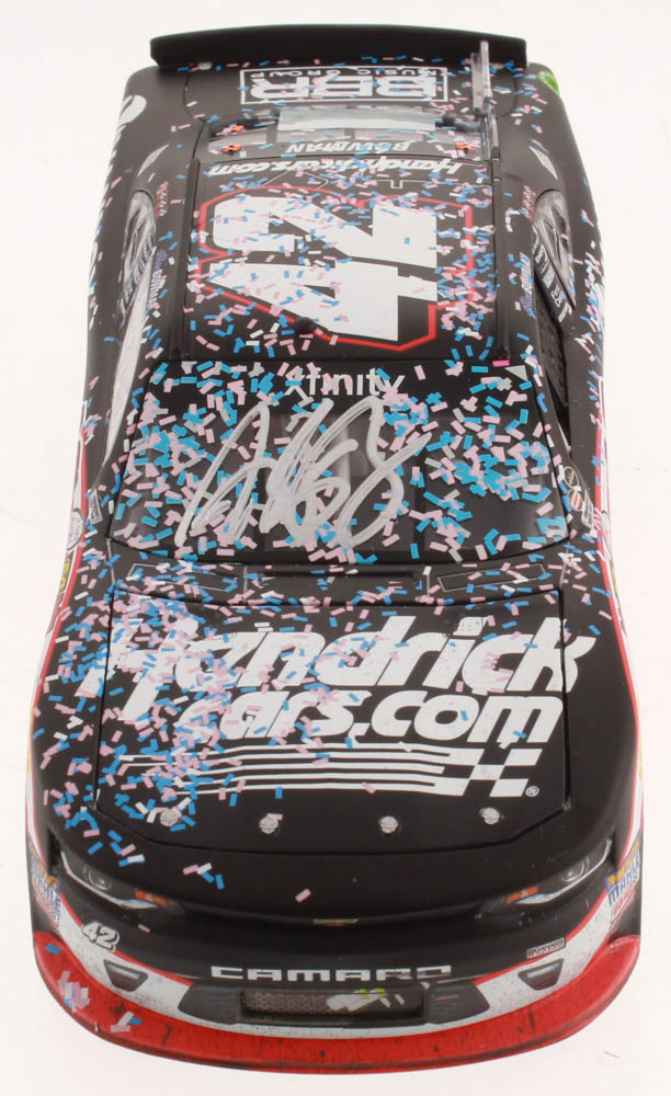 Alex Bowman Signed NASCAR #42 Hendrickcars.com 2017 Camaro - Charlotte Win - 1:24 Premium Action Diecast Car (Hendrick Hologram & COA) at PristineAuction.com Alex Bowman Signed NASCAR #42 Hendrickcars.com 2017 Camaro - Charlotte Win - 1:24 Premium Action Diecast Car (Hendrick Hologram & COA) at PristineAuction.com