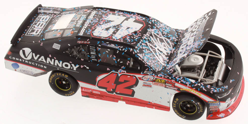 Alex Bowman Signed NASCAR #42 Hendrickcars.com 2017 Camaro - Charlotte Win - 1:24 Premium Action Diecast Car (Hendrick Hologram & COA) at PristineAuction.com Alex Bowman Signed NASCAR #42 Hendrickcars.com 2017 Camaro - Charlotte Win - 1:24 Premium Action Diecast Car (Hendrick Hologram & COA) at PristineAuction.com
