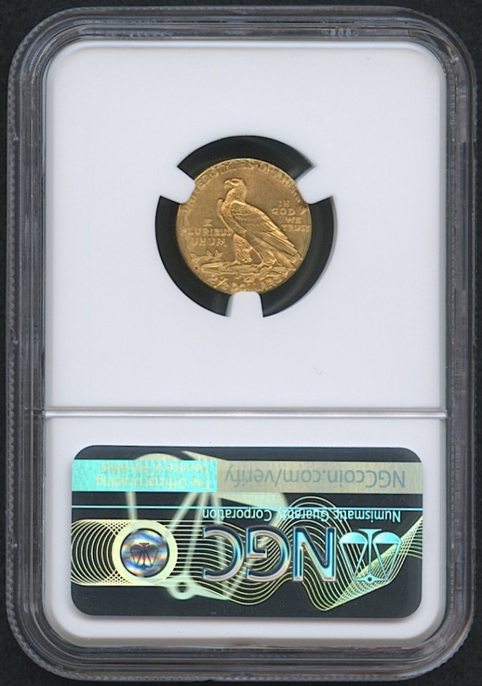 1925-D $2.50 Indian Quarter Eagle Gold Coin (NGC MS 63) at PristineAuction.com 1925-D $2.50 Indian Quarter Eagle Gold Coin (NGC MS 63) at PristineAuction.com