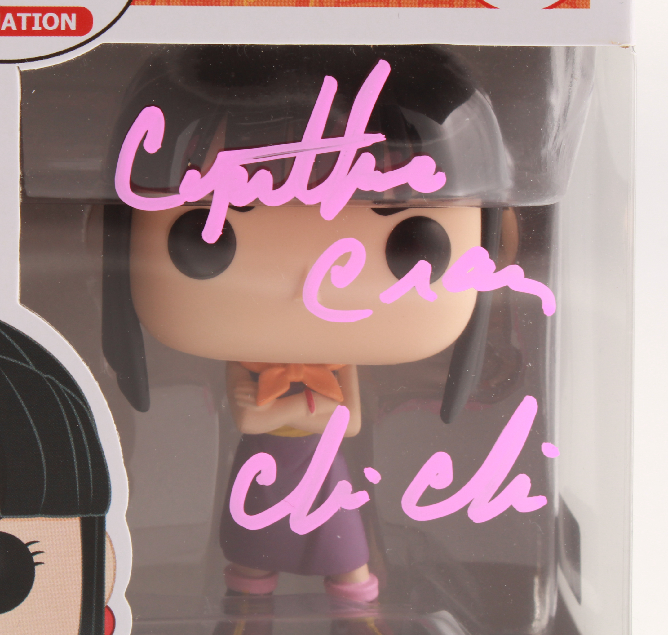 Cynthia Jane Cranz Signed "Dragon Ball Z" ChiChi #617 Funko Pop! Vinyl Figure Inscribed "ChiChi" (Tristar Hologram) at PristineAuction.com Cynthia Jane Cranz Signed "Dragon Ball Z" ChiChi #617 Funko Pop! Vinyl Figure Inscribed "ChiChi" (Tristar Hologram) at PristineAuction.com