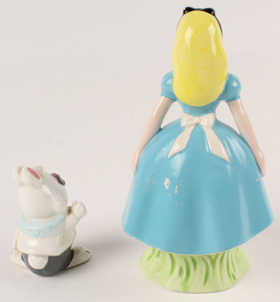 Lot of (2) Vintage 1970s "Alice In Wonderland" Walt Disney Ceramic Figurines at PristineAuction.com Lot of (2) Vintage 1970s "Alice In Wonderland" Walt Disney Ceramic Figurines at PristineAuction.com