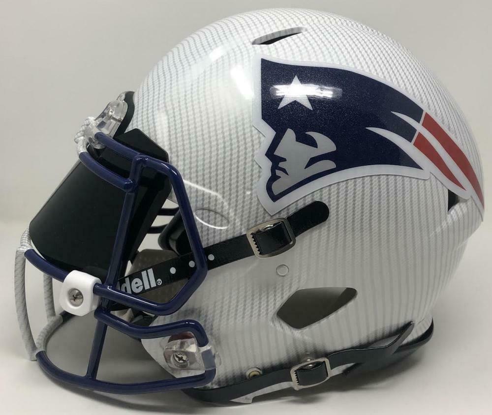 Tom Brady Signed Patriots Custom Hydro Dipped Full-Size Authentic On-Field Speed Helmet (Tristar Hologram) at PristineAuction.com Tom Brady Signed Patriots Custom Hydro Dipped Full-Size Authentic On-Field Speed Helmet (Tristar Hologram) at PristineAuction.com