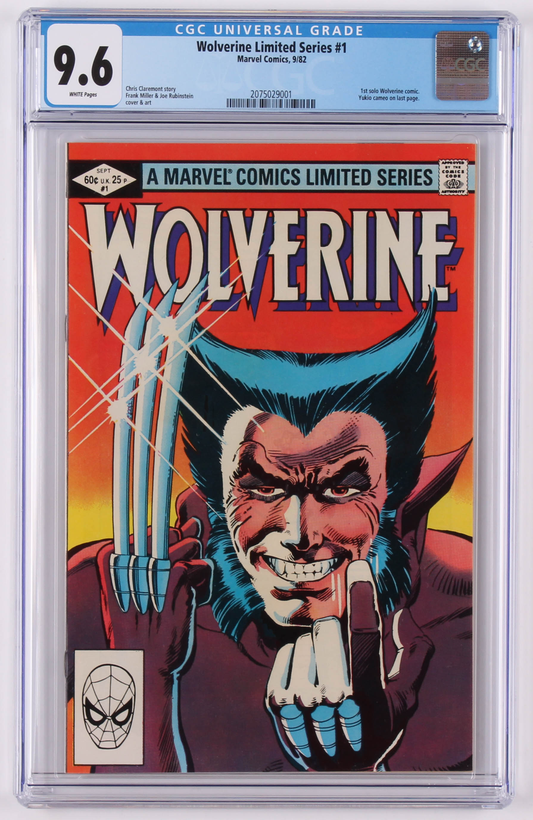 1982 "Wolverine" Issue #1 Marvel Comic Book (CGC 9.6) at PristineAuction.com 1982 "Wolverine" Issue #1 Marvel Comic Book (CGC 9.6) at PristineAuction.com