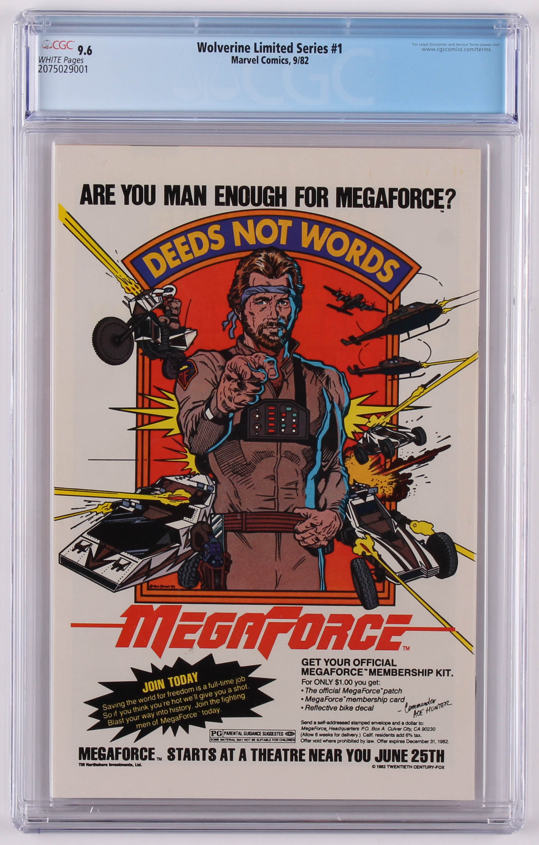 1982 "Wolverine" Issue #1 Marvel Comic Book (CGC 9.6) at PristineAuction.com 1982 "Wolverine" Issue #1 Marvel Comic Book (CGC 9.6) at PristineAuction.com