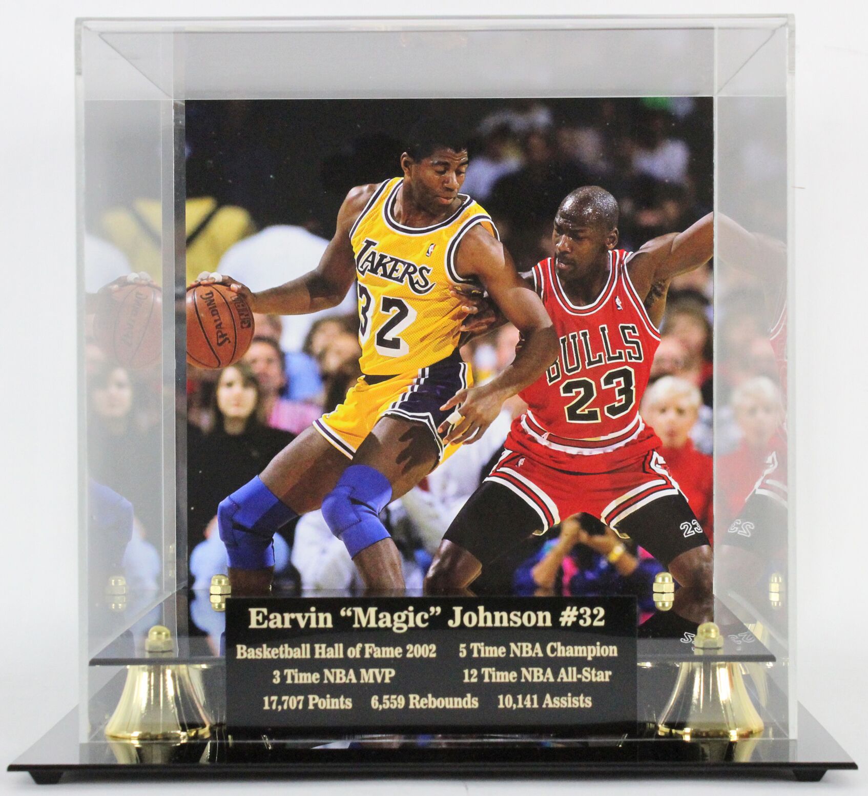 Magic Johnson Signed NBA Game Ball Series Basketball with High-Quality Display Case (Beckett COA) at PristineAuction.com Magic Johnson Signed NBA Game Ball Series Basketball with High-Quality Display Case (Beckett COA) at PristineAuction.com