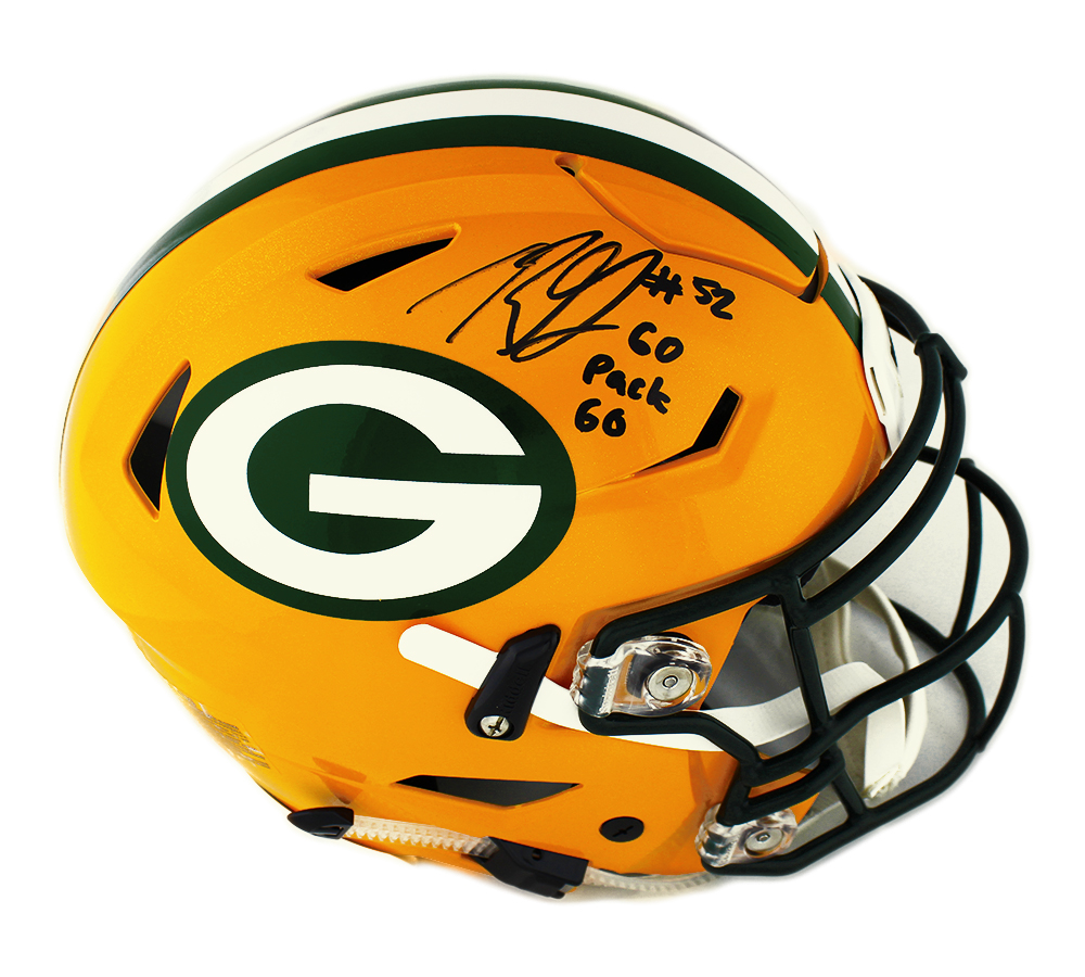 Rashan Gary Signed Packers Full-Size Authentic On-Field SpeedFlex Helmet Inscribed "Go Pack Go" (Radtke COA) at PristineAuction.com Rashan Gary Signed Packers Full-Size Authentic On-Field SpeedFlex Helmet Inscribed "Go Pack Go" (Radtke COA) at PristineAuction.com