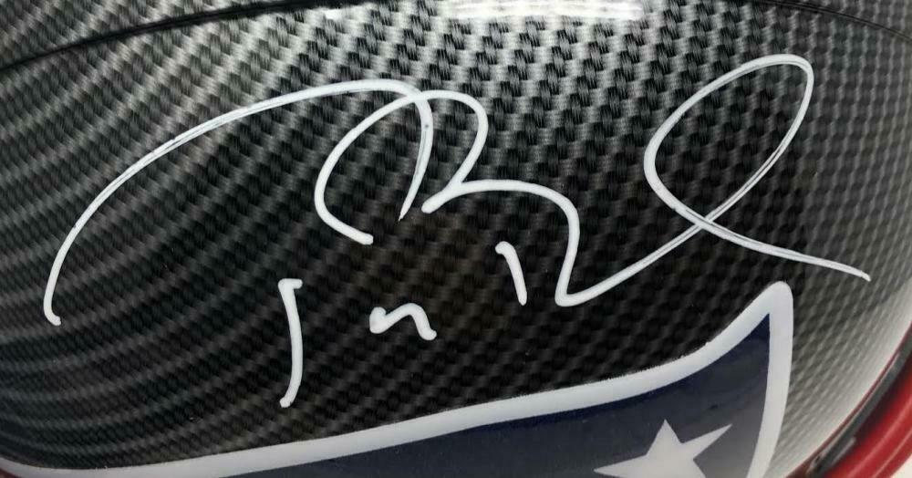 Tom Brady Signed Patriots Custom Hydro Dipped Full-Size Authentic On-Field Helmet (Tristar Hologram) at PristineAuction.com Tom Brady Signed Patriots Custom Hydro Dipped Full-Size Authentic On-Field Helmet (Tristar Hologram) at PristineAuction.com