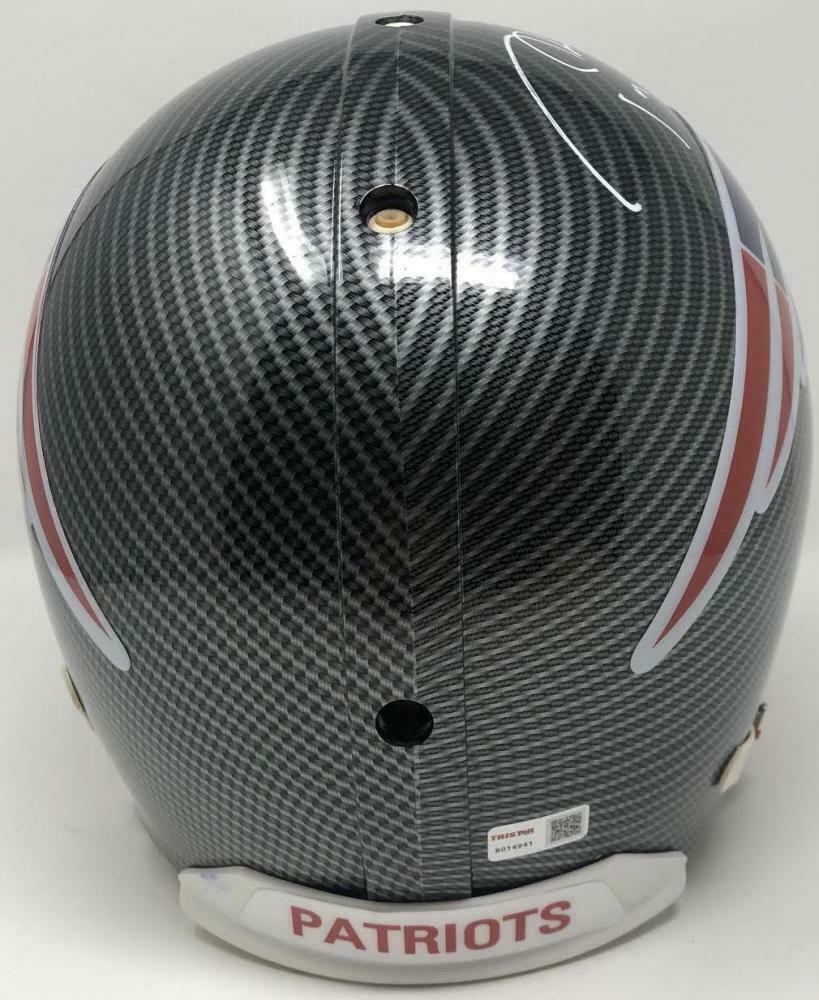 Tom Brady Signed Patriots Custom Hydro Dipped Full-Size Authentic On-Field Helmet (Tristar Hologram) at PristineAuction.com Tom Brady Signed Patriots Custom Hydro Dipped Full-Size Authentic On-Field Helmet (Tristar Hologram) at PristineAuction.com