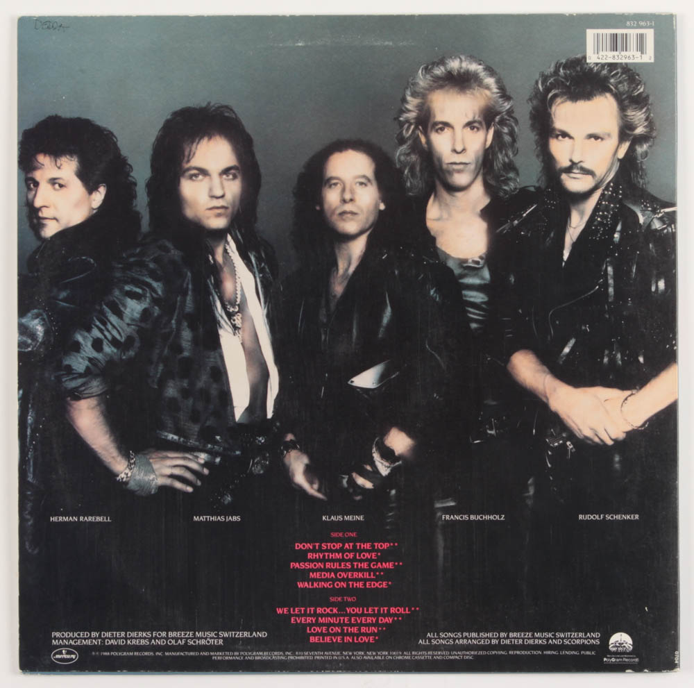 Scorpions "Savage Amusement" Vinyl Record Album Signed by (5) with Klaus Meine, Herman Rarebell, Rudolf Schenker, Francis Buchholz (JSA ALOA) at PristineAuction.com Scorpions "Savage Amusement" Vinyl Record Album Signed by (5) with Klaus Meine, Herman Rarebell, Rudolf Schenker, Francis Buchholz (JSA ALOA) at PristineAuction.com