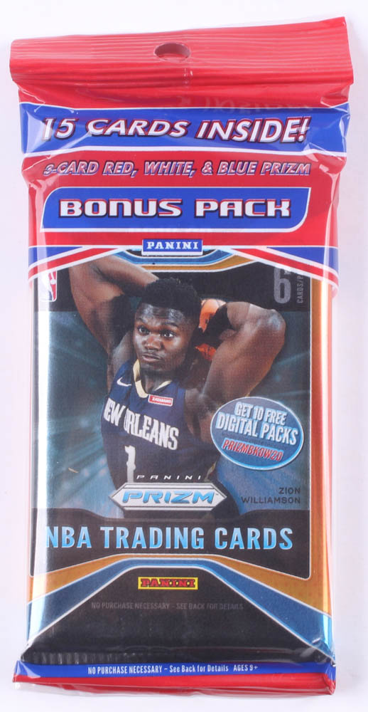 2019-20 Panini Prizm NBA Trading Card Pack with (15) Cards at PristineAuction.com 2019-20 Panini Prizm NBA Trading Card Pack with (15) Cards at PristineAuction.com