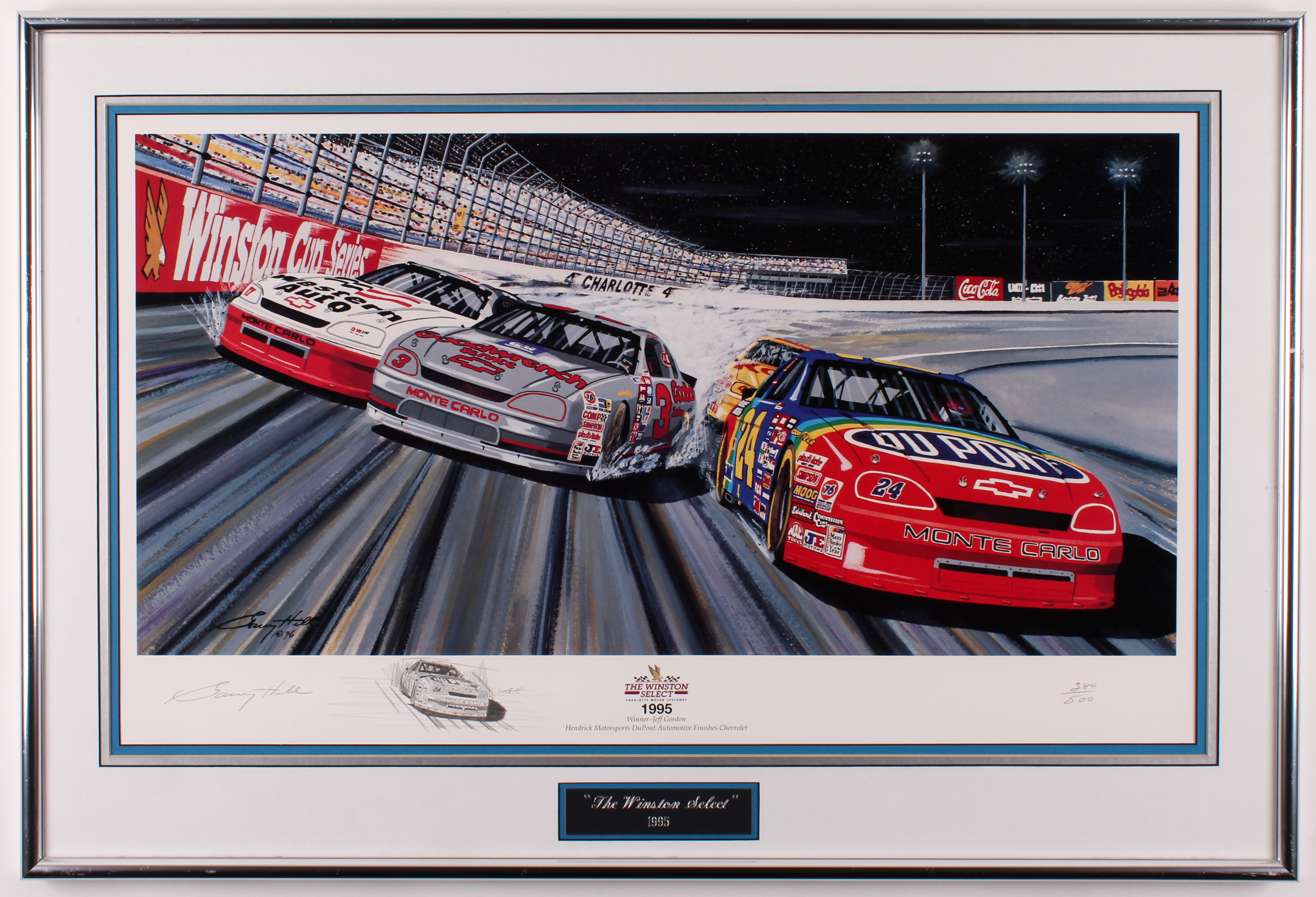 Gary Hill LE "The Winston Select 1995" 23.5x34.5 Custom Framed Display (PA LOA) at PristineAuction.com Gary Hill LE "The Winston Select 1995" 23.5x34.5 Custom Framed Display (PA LOA) at PristineAuction.com