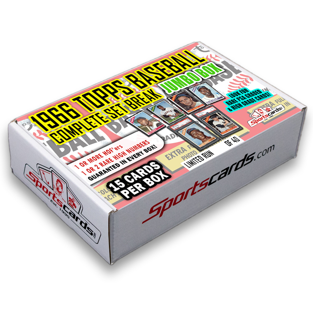 1966 Topps Baseball Complete Set Break JUMBO Mystery BOX – 15 Cards Per Box! at PristineAuction.com 1966 Topps Baseball Complete Set Break JUMBO Mystery BOX – 15 Cards Per Box! at PristineAuction.com