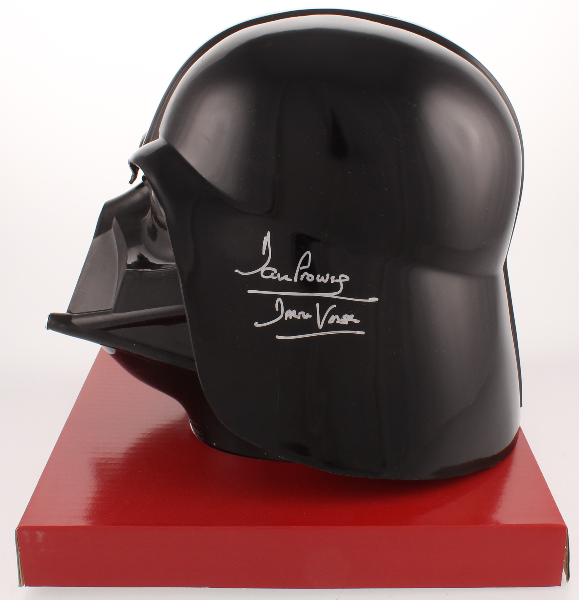 David Prowse Signed Star Wars Darth Vader Full-Size Helmet Inscribed "Darth Vader" (Beckett COA) at PristineAuction.com David Prowse Signed Star Wars Darth Vader Full-Size Helmet Inscribed "Darth Vader" (Beckett COA) at PristineAuction.com