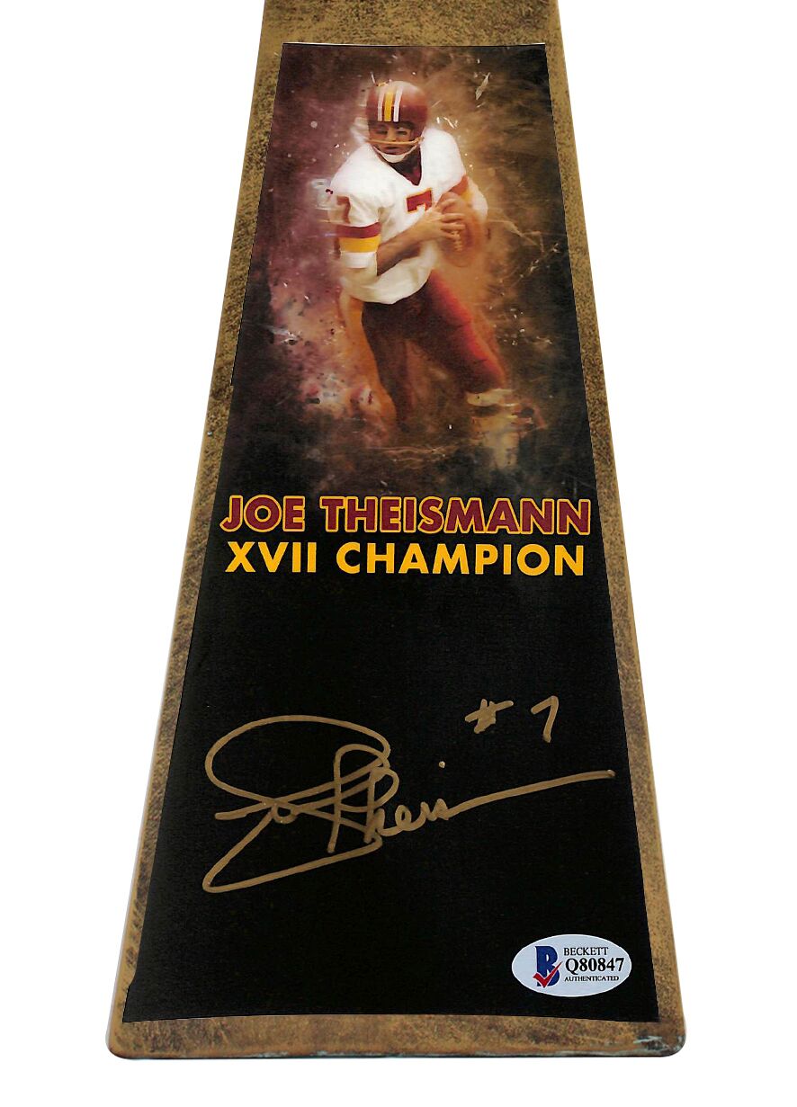 Joe Theismann Signed Redskins 15” Lombardi Football Championship Trophy (Beckett COA) at PristineAuction.com Joe Theismann Signed Redskins 15” Lombardi Football Championship Trophy (Beckett COA) at PristineAuction.com