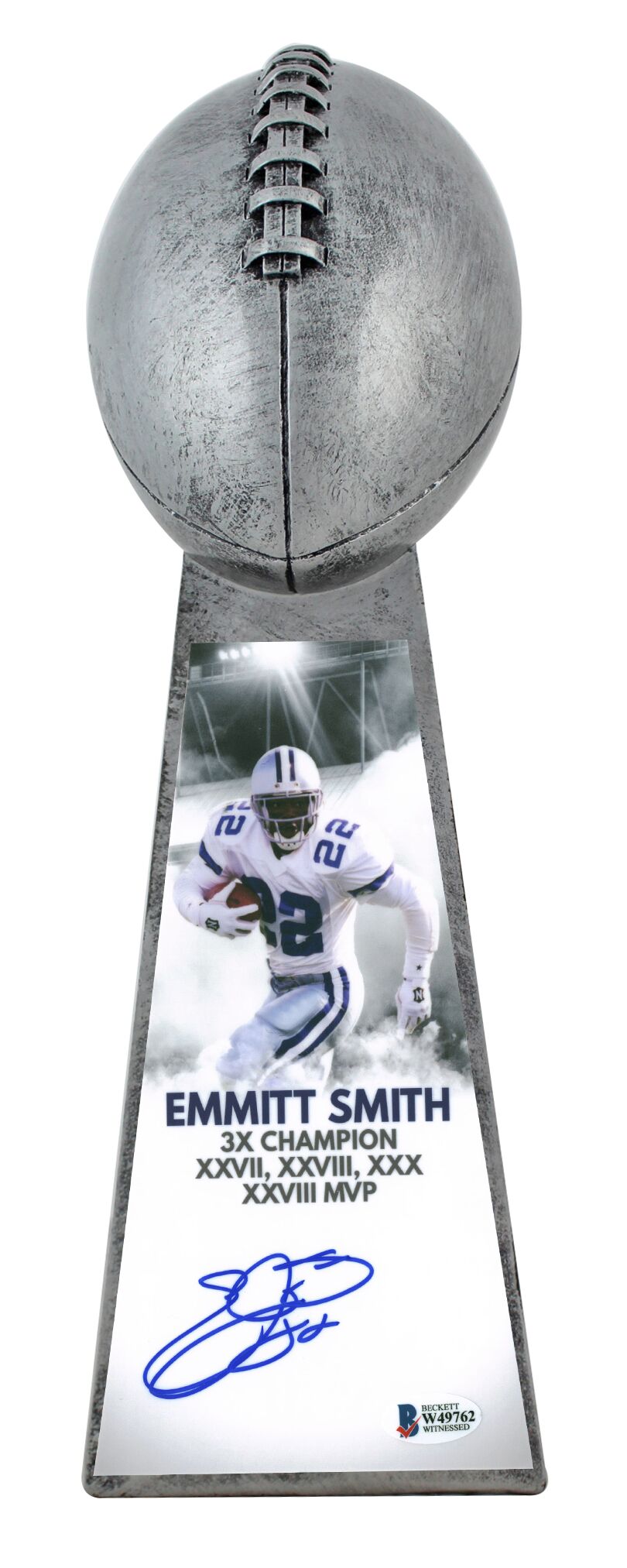 Emmitt Smith Signed Cowboys 15” Lombardi Football Championship Trophy (Beckett COA) at PristineAuction.com Emmitt Smith Signed Cowboys 15” Lombardi Football Championship Trophy (Beckett COA) at PristineAuction.com