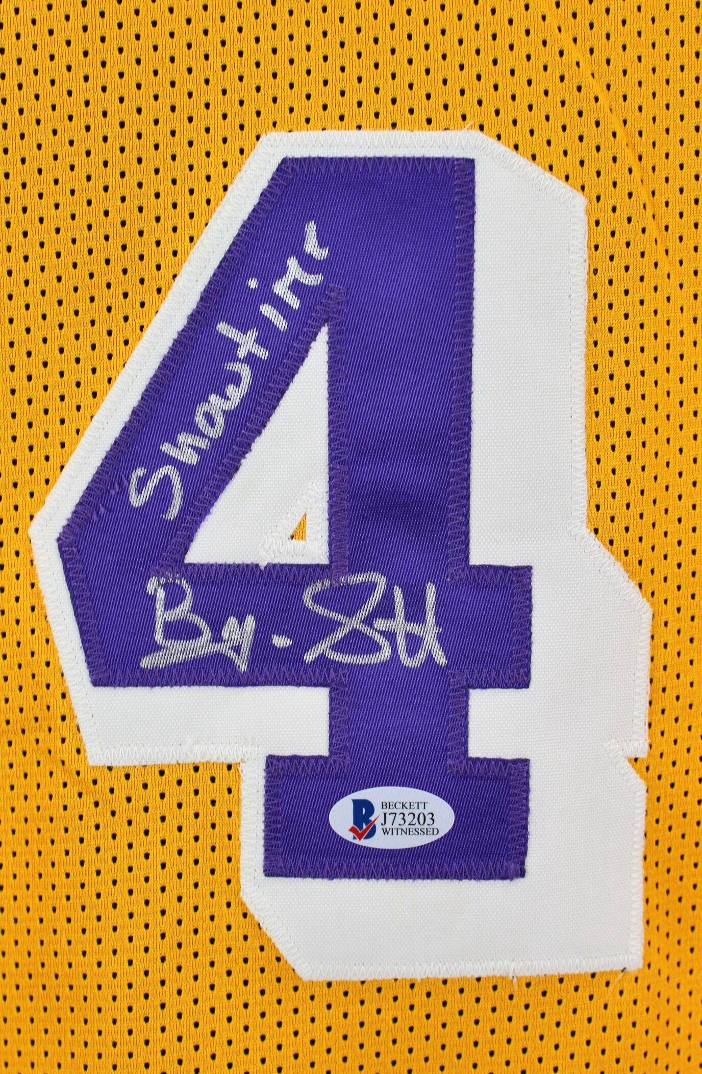 Byron Scott Signed Jersey Inscribed "Showtime" (Beckett COA) at PristineAuction.com Byron Scott Signed Jersey Inscribed "Showtime" (Beckett COA) at PristineAuction.com