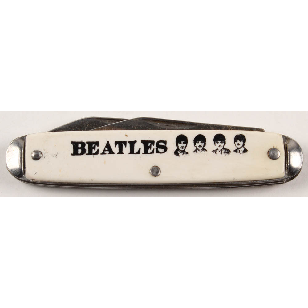 Vintage The Beatles Pocket Knife Pristine Auction