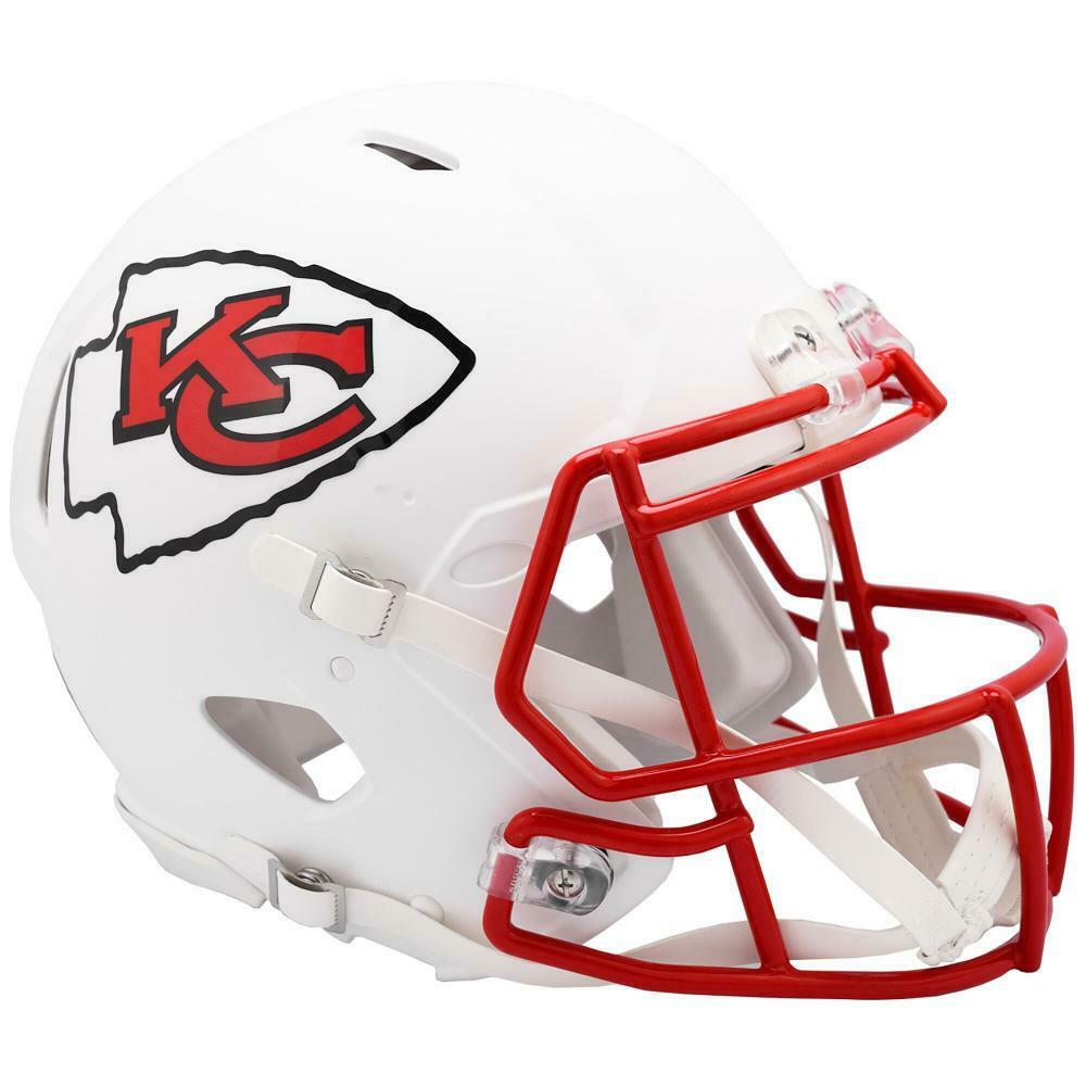 Chiefs Full-Size Authentic On-Field Matte White Speed Helmet at PristineAuction.com Chiefs Full-Size Authentic On-Field Matte White Speed Helmet at PristineAuction.com