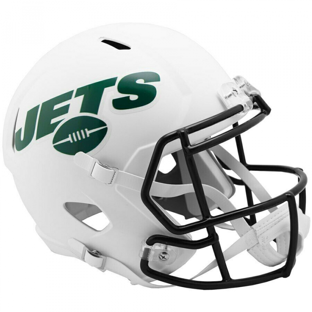Jets FullSize Matte White Speed Helmet Pristine Auction
