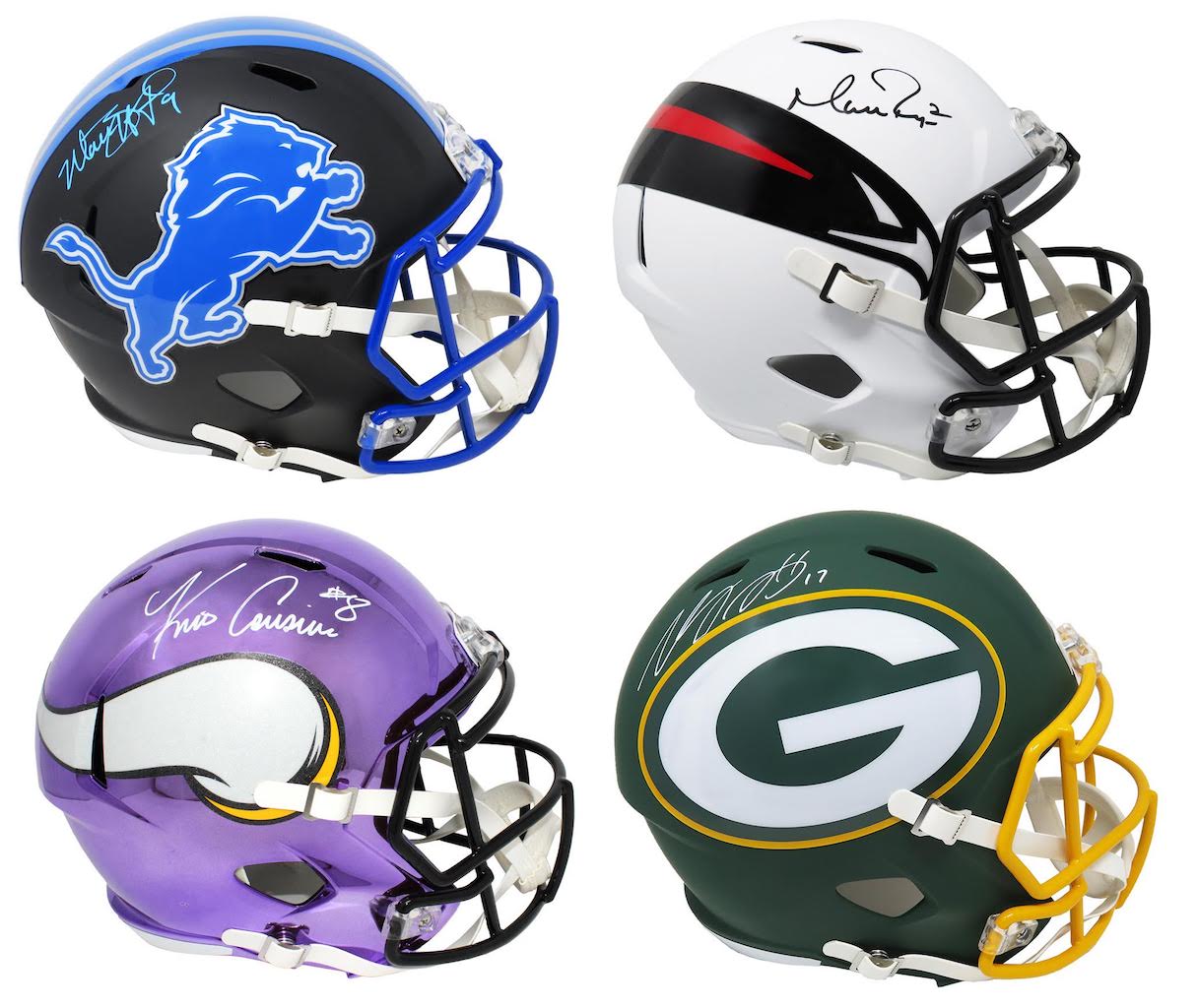 Schwartz Sports 2019 NFL 100th Season Current Superstar Signed Full Size Football Helmet Mystery Box – Series 1 (Limited to 75) at PristineAuction.com Schwartz Sports 2019 NFL 100th Season Current Superstar Signed Full Size Football Helmet Mystery Box – Series 1 (Limited to 75) at PristineAuction.com