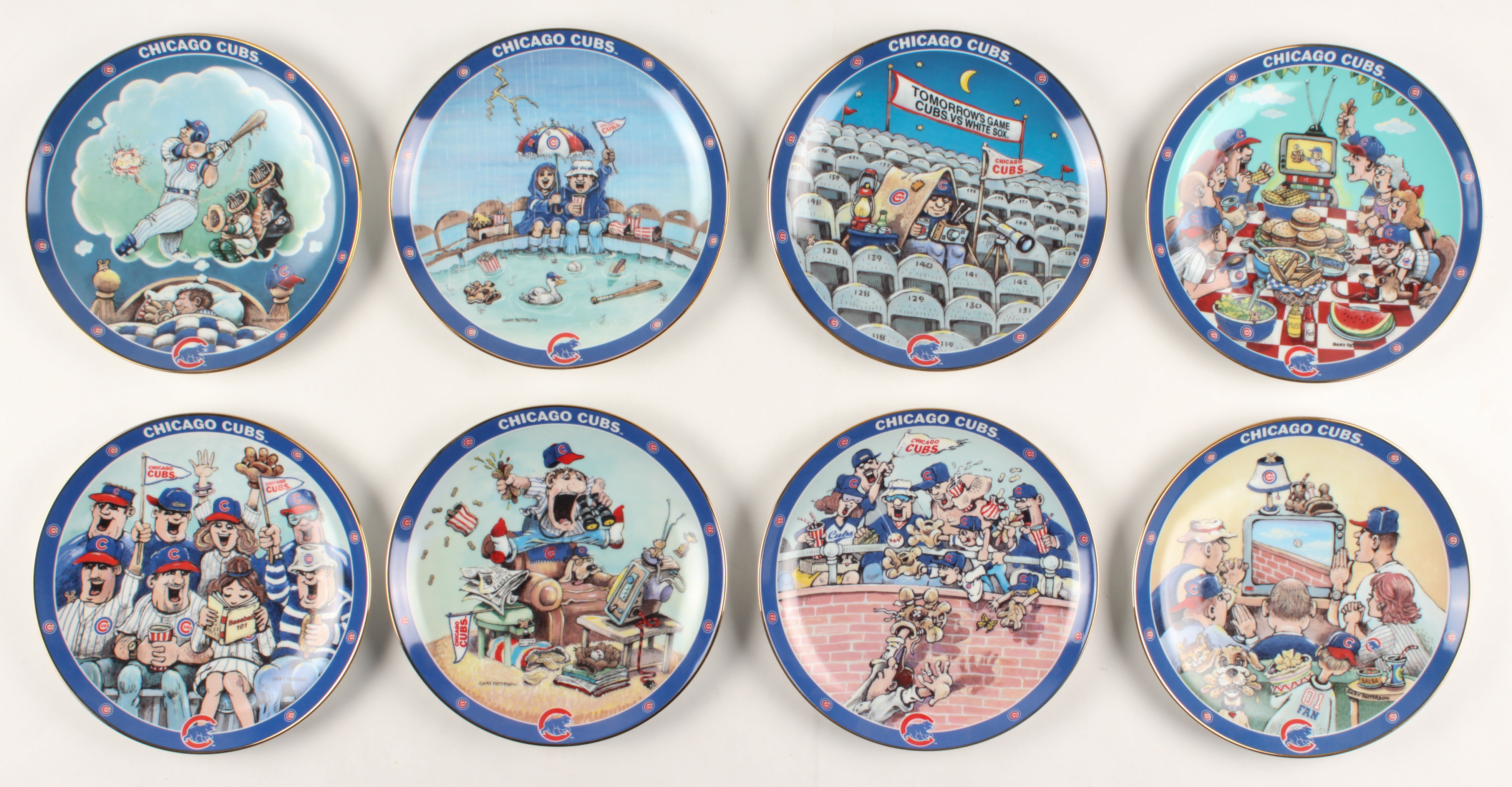 Lot of (8) Chicago Cubs "The Ultimate Cubs Fan" Danbury Mint Plates at PristineAuction.com Lot of (8) Chicago Cubs "The Ultimate Cubs Fan" Danbury Mint Plates at PristineAuction.com