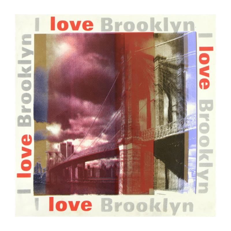 Steve Kaufman Signed "I Love Brooklyn" 24x24 Hand Pulled Silkscreen on Canvas at PristineAuction.com Steve Kaufman Signed "I Love Brooklyn" 24x24 Hand Pulled Silkscreen on Canvas at PristineAuction.com