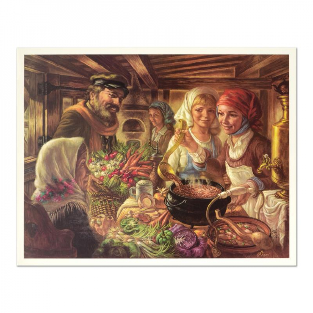 Virginia Dan Signed "Making of the Cholent" Limited Edition 32x25