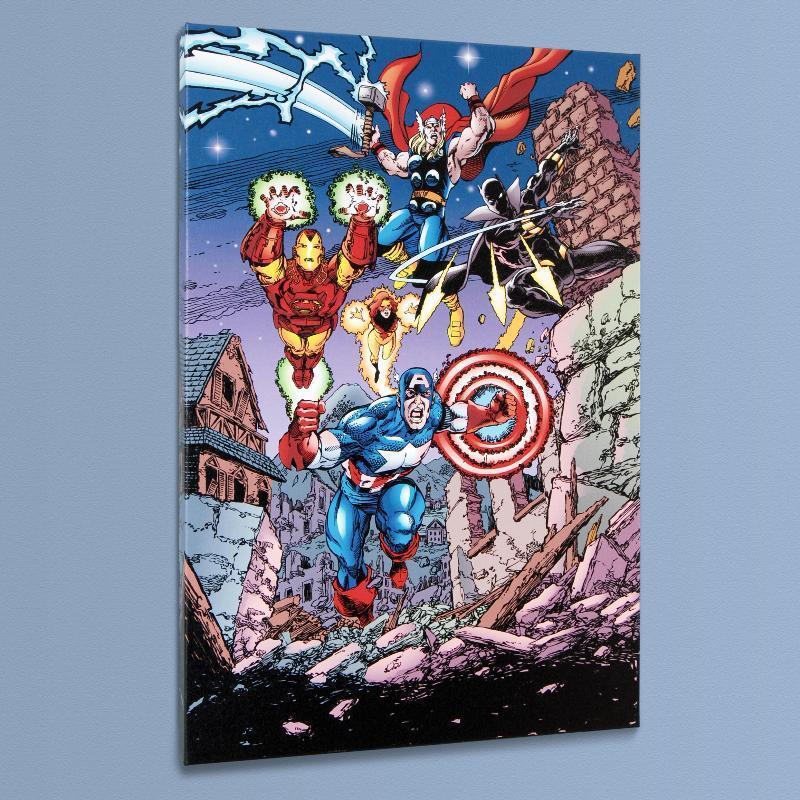 Marvel Comics "Avengers #21" Numbered LE 18x27 Giclee on Canvas by George Perez at PristineAuction.com Marvel Comics "Avengers #21" Numbered LE 18x27 Giclee on Canvas by George Perez at PristineAuction.com