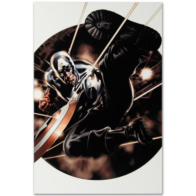 Marvel Comics "Captain America #41" LE 18x27 Giclee on Canvas by Steve Epting at PristineAuction.com Marvel Comics "Captain America #41" LE 18x27 Giclee on Canvas by Steve Epting at PristineAuction.com