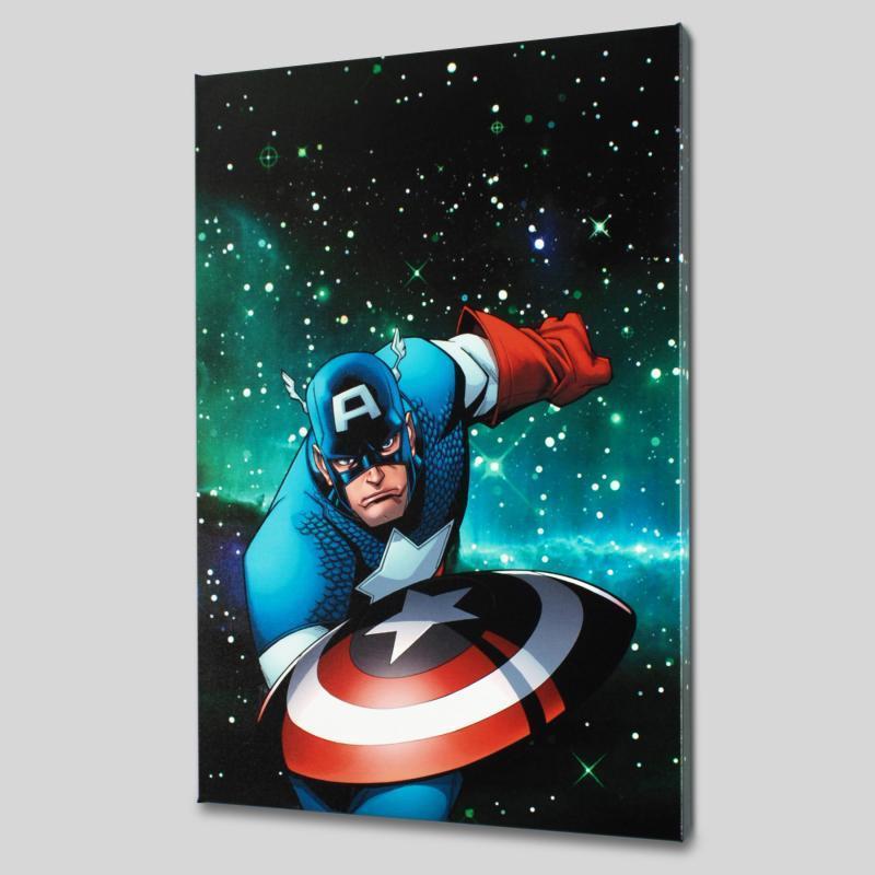Marvel Comics "Captain America and the Korvac Saga #1" Numbered LE 18x27 Giclee on Canvas by Craig Rousseau at PristineAuction.com Marvel Comics "Captain America and the Korvac Saga #1" Numbered LE 18x27 Giclee on Canvas by Craig Rousseau at PristineAuction.com