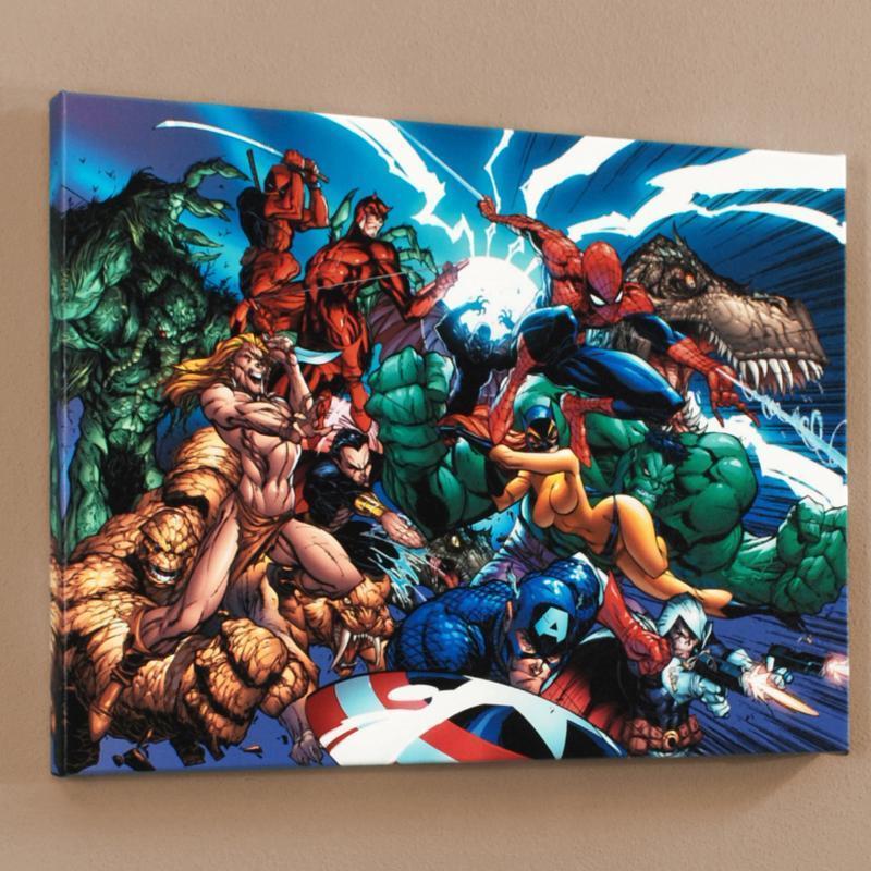 Marvel Comics "Marvel Comics Presents #1" LE 24x18 Giclee on Canvas by J. Scott Campbell at PristineAuction.com Marvel Comics "Marvel Comics Presents #1" LE 24x18 Giclee on Canvas by J. Scott Campbell at PristineAuction.com