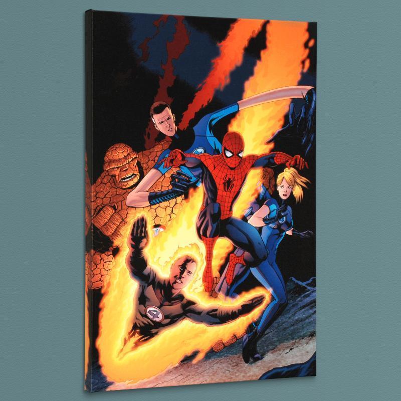 Marvel Comics "The Amazing Spider-Man #590" Numbered LE 18x27 Giclee on Canvas by Barry Kitson at PristineAuction.com Marvel Comics "The Amazing Spider-Man #590" Numbered LE 18x27 Giclee on Canvas by Barry Kitson at PristineAuction.com