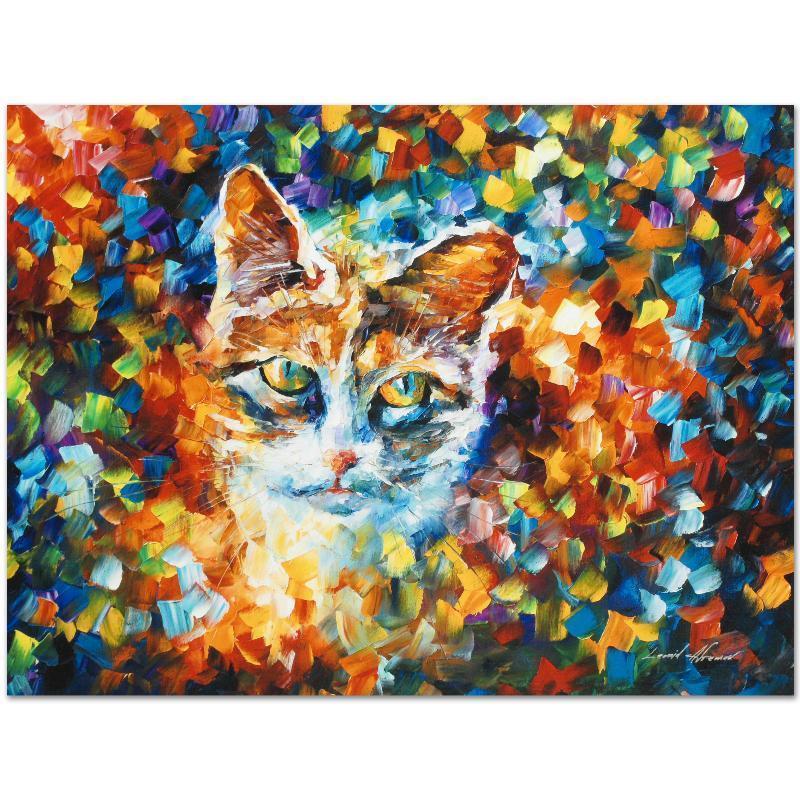Leonid Afremov Signed "Bright Eyes" Limited Edition 18x24 Giclee on Canvas at PristineAuction.com Leonid Afremov Signed "Bright Eyes" Limited Edition 18x24 Giclee on Canvas at PristineAuction.com