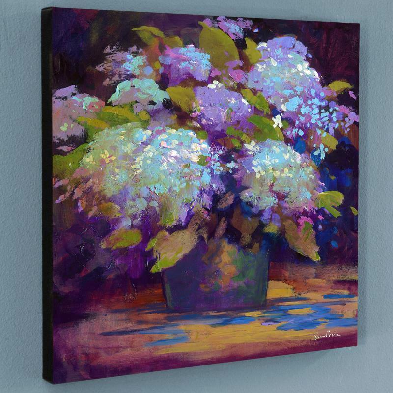 Simon Bull Signed "Hydrangea" LE 20x20 Giclee on Canvas (PA) at PristineAuction.com Simon Bull Signed "Hydrangea" LE 20x20 Giclee on Canvas (PA) at PristineAuction.com