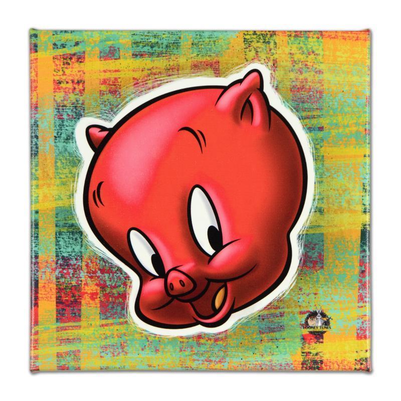 Looney Tunes "Porky Pig" LE 10x10 Giclee on Gallery Wrapped Canvas at PristineAuction.com Looney Tunes "Porky Pig" LE 10x10 Giclee on Gallery Wrapped Canvas at PristineAuction.com