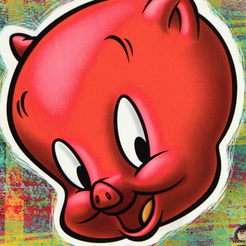 Looney Tunes "Porky Pig" LE 10x10 Giclee on Gallery Wrapped Canvas at PristineAuction.com Looney Tunes "Porky Pig" LE 10x10 Giclee on Gallery Wrapped Canvas at PristineAuction.com
