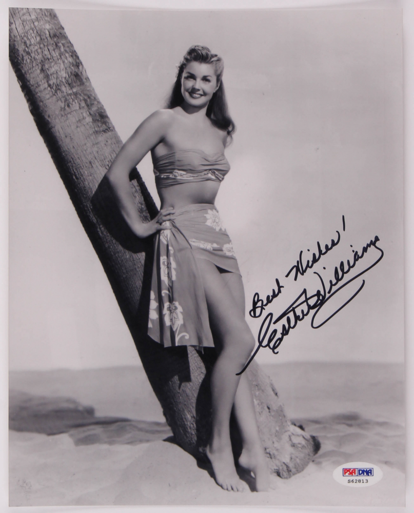 Esther Williams Signed 8x10 Photo inscribed "Best Wishes!" (PSA COA