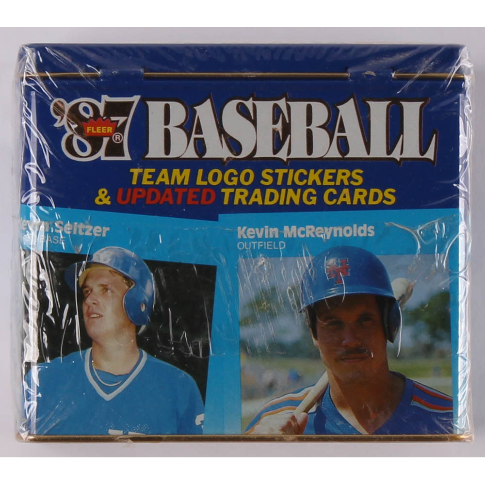 1987 Fleer Baseball Team Logo Stickers & (132) Updated Trading Cards