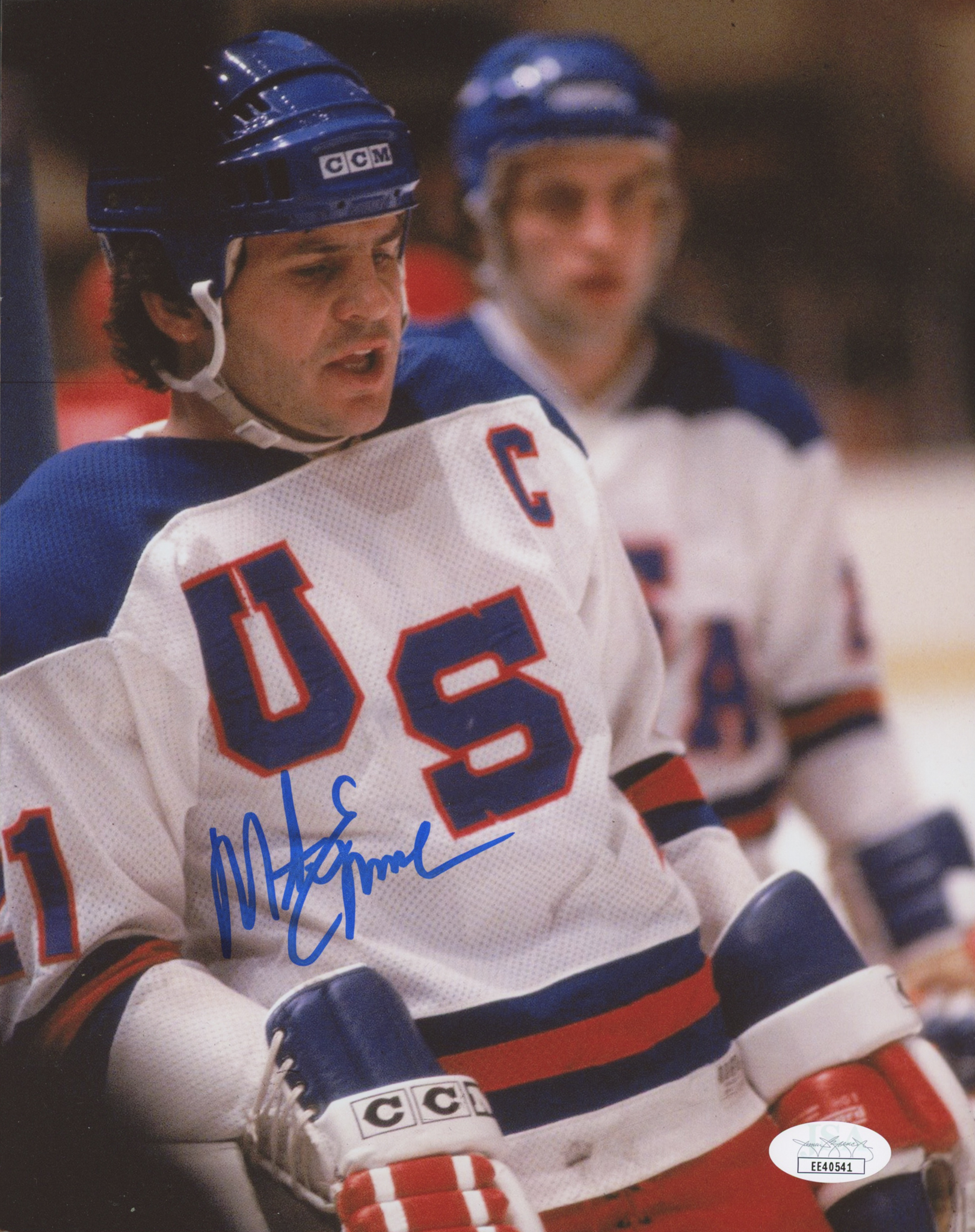 Mike Eruzione Signed Team USA 8x10 Photo (JSA COA) at PristineAuction.com Mike Eruzione Signed Team USA 8x10 Photo (JSA COA) at PristineAuction.com