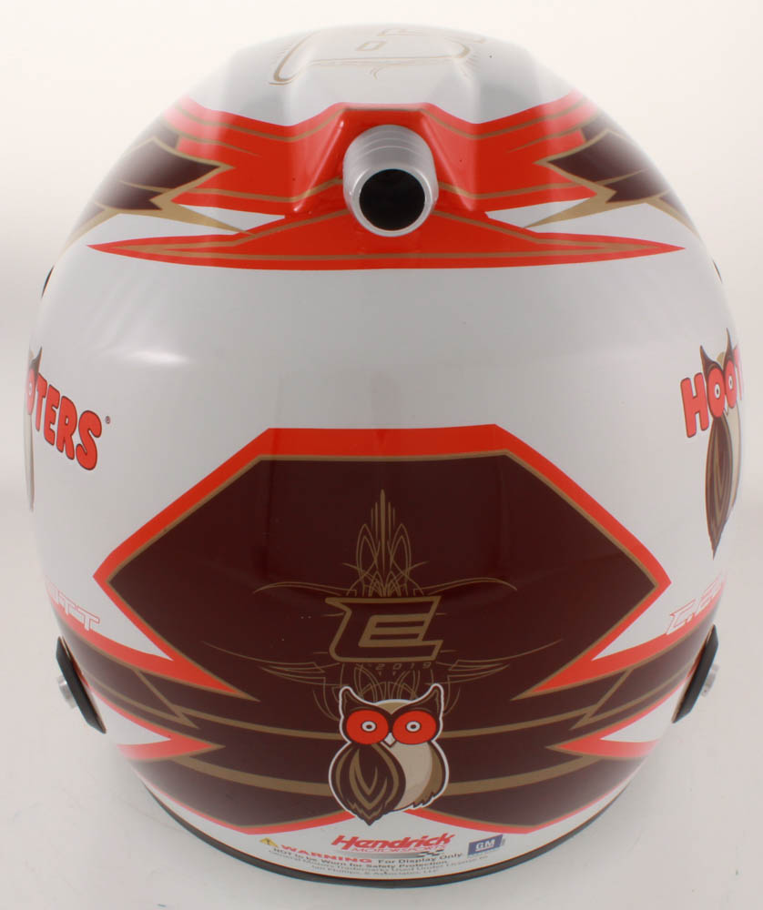 Chase Elliott Signed NASCAR Hooters Full-Size Helmet (Elliott COA & PA COA) at PristineAuction.com Chase Elliott Signed NASCAR Hooters Full-Size Helmet (Elliott COA & PA COA) at PristineAuction.com